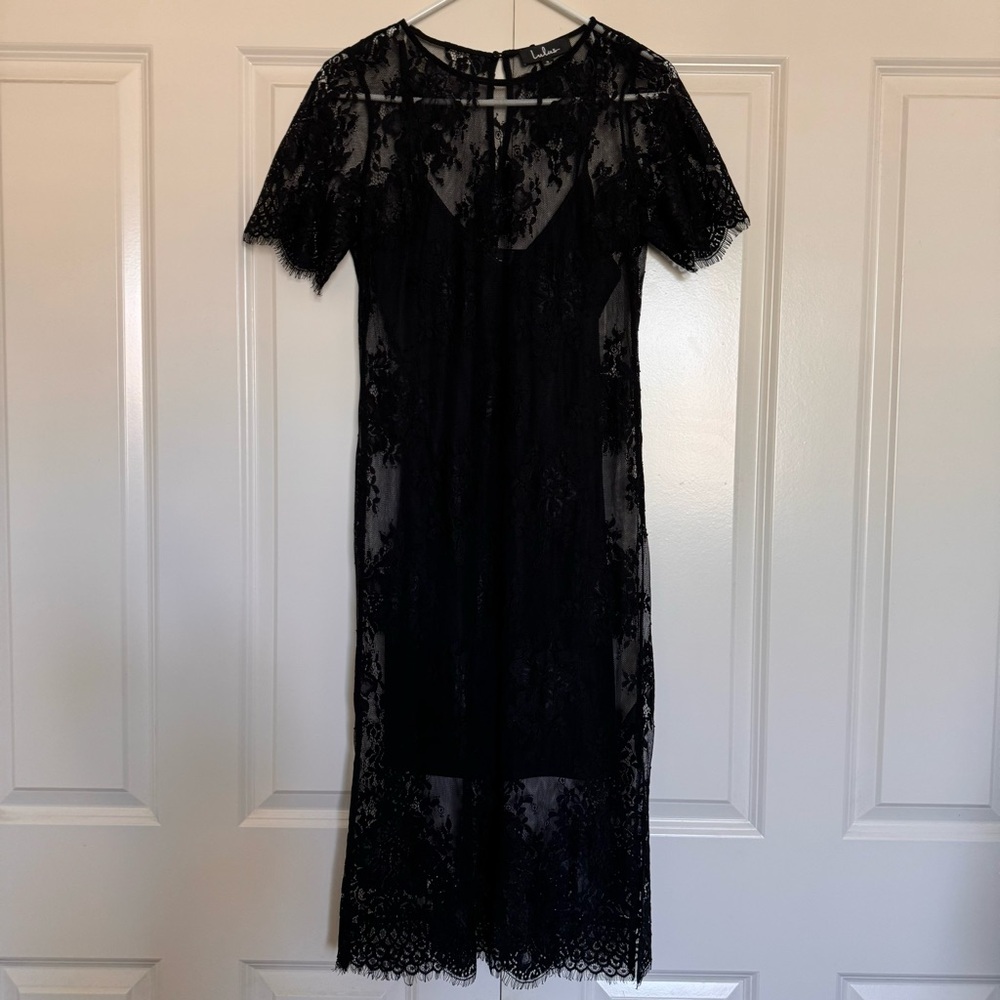 Elegant Black Lace Dress